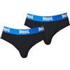 Lonsdale Mutande da uomo 2 pezzi, nero/blu brt, M