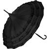 VON LILIENFELD Ombrello Matrimonio Parasole Donna da Sposa Pagoda Sarah nero