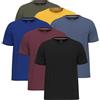 SoftSpun 6er-Pack T-Shirts für Herren, 100% Baumwolle, vorgeschrumpft, Rundhalsausschnitt, Herren-T-Shirts, Multipack, Pack6 [Supreme Collection], XL