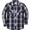 Dubinik® Camicia Uomo Quadri Bottoni Vintage Casual Camicia con Bottoni Automatici Western Camicia Cowboy Uomo Regular Fit