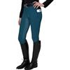 FitsT4 Sports FitsT4 Leggings da Equitazione da Donna, in Silicone, con Tasca per Cellulare e Passanti per Cintura