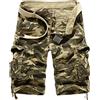 New front Pantaloncini Mimetici Uomo Pantaloncini Cargo Uomo Pantaloncini Cotone Pantaloncini da Campeggio Bermuda Corsa Escursioni Spiagge Pesca Campeggio Ciclismo Senza Cintura Cachi 42