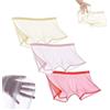 FENXIXIONE 3PCS Uomo Seta di ghiaccio Sexy Boxer corti Traspirante Trasparenza Slip senza cuciture Ultra-sottile Trasparente Biancheria intima vuota per uomo (Pacchetto a,M)