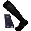 AMAL SOCKS Calze Lunghe Uomo in Cotone Filo di Scozia con Polsino alto a costine, calze formali ed eleganti, realizzate con filati di qualità leggeri e sottili cucitura ultrapiatta, Marchio Italiano | 6 paia