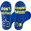 Rainbow Socks - Unisex Donna Uomo -Calze Antiscivolo Abs con una Scritta Divertente - Per Donne e Uomini, Giocatori, Gamer - Se Riesci a Leggere Questo - 1 paio - blu - 42-43