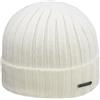 Melegari Berretto Cuffia Beanie Trento | 100% Cashmere | Made in Italy | Unisex (Bianco)
