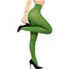 sofsy Collant Donna Verde trifoglio 40 Denari con Cuciture Piatte e Resistenti | Traspiranti per Look Primaverili e Summer Trip | Made in Italy | Taglia L