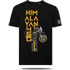 AZgraphishop T-Shirt con Grafica AZ Graphishop Compatibile con Royal Enfield Himalayan 450 Hanle Black TS-FM-175