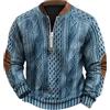 Generic Tute Complete girocollo mezza zip con stampa digitale 3D casual da uomo autunno/inverno 2024 Completo Ragazza