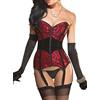 KUOSE Burleske Body Shaper Corpetto intero con reggicalze