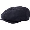 TOP-EX L/XL/XXL lana merino da uomo, 8 pannelli, a spina di pesce, in tweed retrò, cappello da racchetta, 95574_spina di pesce blu, XL