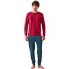 Noidinotte; more than pyjamas Noidinotte - Pigiama Uomo Caldo Cotone Articolo Tartan. - L Rosso