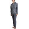 RAGNO Pigiama Uomo Manica Lunga Aperto 100% Cotone Felpato U961N7