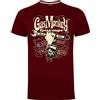 Gas Monkey Garage Meccanica Chiave Borgogna Mens Gents T-Shirt Borgogna L