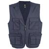 Generico James Ross Collections-Gilet da Uomo SUDAN in Poliestere Cotone Multitasche e Chiusura a Mezza Zip NO FODERATO