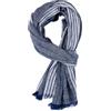 AIEOE Sciarpa da uomo a righe, 180 cm, elegante, con frange, leggera e morbida, per autunno e inverno, Blu, 180 cm