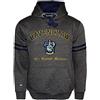 GWCC Licensed Unisex Ravenclaw Hooded Sweatshirt - Charcoal Harry Potter Pullover with Crest Embroidery
