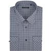 SEA BARRIER Camicia Uomo Manica Corta con Taschino Classica Cotone a Quadri M L XL XXL 3XL (L - 193)