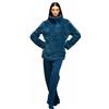 Infiore Pigiama Donna Pile Effetto Coral Morbido - Pigiama Donna Invernale Felpato (21493 Topazio, XL)
