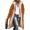 Suncadmious Abbigliamento Moda Invernale da Donna Giacche Lunghe in Pile di Shearling Oversize (Giallo,XL)