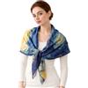 PoeticEHome Scialli in Cashmere per Donna 90x90 cm - Sciarpe Quadrate Leggere come una Piuma con Stampa Artistica, Confezione Regalo