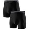 LAPASA Pacco da 2 Boxer Asciugatura Rapida a Vita Alta Uomo M16 - Mutande Sportive Elasticizzate Abbigliamento Intimo Leggeri Traspiranti in Rete Viaggio