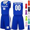 OXOQAQ Completo da Basket Bambino da Personalizzare Canotta Basket e Pantaloncini con Nome Numero Logo Squadra