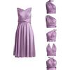 72styles Infinity Abito per Damigelle d'Onore al Ginocchio - Convertibile Multiway Twist Wrap Midi, Malva, M