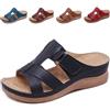 MYTVQRVK Scarpe Ortopediche Donna Estive,Zeppe Donna Estive,Vintage Casual Sandali Estivi Donna con Supporto per Arco Plantare Sandali Mare(Black,42 EU)