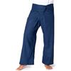 PANASIAM Pantaloni da Pescatore Thai - Pantaloni a Portafoglio in Canapa | Per donna & uomo, pantaloni yoga & arti marziali, vita regolabile, tecnica a portafoglio, tinta unita