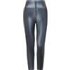 FREDDY - Pantaloni WR.up® 7/8 Vita Alta in Similpelle Metallizzata, 85% Poliestere 15% Elastan
