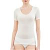 SalGiu Maglia (3 Pezzi) Intima 100% Cotone Estiva Mezza Manica Raso (XXL, Nero)