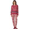 Noidinotte; more than pyjamas Noidinotte - Pigiama Donna Caldo Cotone Articolo Pan di Zenzero - L Rossa