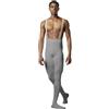 Etoile Calzamaglia da Uomo Lunghezza Intera con Piede MP001 per Bloch Sport Danza Classica Ballo Ballerino Relax Balletto Saggio Prove Esibizioni Allenamento Pantalone (Grigio, M)