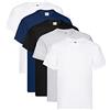 Fruit of the Loom - Iconic Tee, Lightweight Ringspun Tee, 5 Pack, T-Shirt Uomo