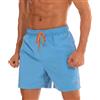 JustSun Costume Uomo Mare Costumi da Bagno Uomo Corto Piscina Pantaloncini Short Surf Uomo Mare Asciugatura Rapida Azzurro S