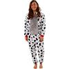 Disney Tuta Adulti | Tute Intere per Donne | Costume 101 Dalmata | Merchandise Ufficiale 101 Dalmata | Bianco | Medium