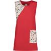 Siry Work Grembiule Donna Art. FRESIA 35% Cotone 65% Poliestere Taglia Unica MADE IN ITALY Ideale per Maestra, Alimentari, Parrucchiera, Estetista, Impresa di pulizie (ROSSO-N41)