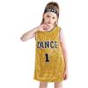 LOLANTA Vestito da Canotta Senza Maniche con Scollo a Barchetta Scintillante Hip Hop Dancewear