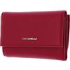 Coccinelle Metallic Soft Wallet Grainy Leather Sangria