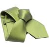 Avantgarde Cravatta tinta unita verde mela acido di seta da cerimonia elegante e raffinata moda italia per uomo elegante colore Verde acido Green acid cangiante mela misura slim stretta cm 5