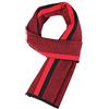 WANYING Uomo 6% Lana Sciarpa Autunno Inverno Caldo e Morbido Casual Business Gentleman 180 × 30 cm - a righe nero & rosso