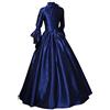 HEONSATI Costume Medievale Donna Costume Medievale retrò Vestito Donna Gotico Partito Abito Cosplay Sera Stile Barocco Lunghi Abiti Cocktail Halloween Curvy per Feste E Party a Tema Streghe