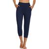 MOVE BEYOND Donna Pantaloni e Pinocchietti Jogger con 4 Tasche, a Vita Alta Pantaloni Sportivi Allenamento con Polsino