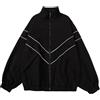tinetill Giacca da College Y2K da Uomo Giacca Bomber Colletto rialzato Giacche Sportive Giacca Casual alla Moda Giacca da Baseball Vintage Hip Hop Streetwear Giacche estive Cappotto da Fidanzato