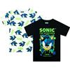 Sonic The Hedgehog Tshirt Bambino | Maglietta Ragazzo 2 Pack | T Shirt Gamer per Bambini