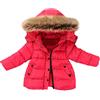Generic Giacca per Bambini Cappotti di Colore Caldo Bambino Keep Felpa con Cappuccio Vestiti Solid Winter Zipper Ragazzi Cappotto e Giacca Piumino Invernale Pesante