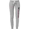 M.Conte Pantaloni da jogging da donna, pantaloni sportivi da jogging, per il tempo libero, palestra, fitness, slim fit, grigio melange, XL