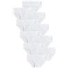 NEXT Ragazza Confezione da 10 Slip Bianco 7 Anni-8 Anni