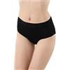 ALBERT KREUZ Set di 3 - Culotte Slip Vita Alta Comodo Cotone Elasticizzato Nero